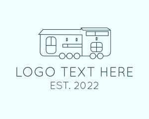 Trailer - Tiny House Recreational Vehicle logo design
