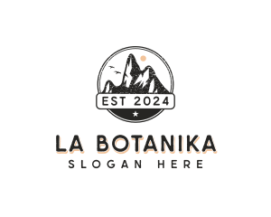 Hiker - Hiking Mountain Travel logo design