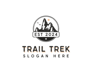 Hiking - Hiking Mountain Travel logo design