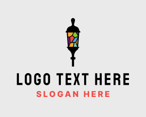 Lamp - Mosaic Street Light logo design