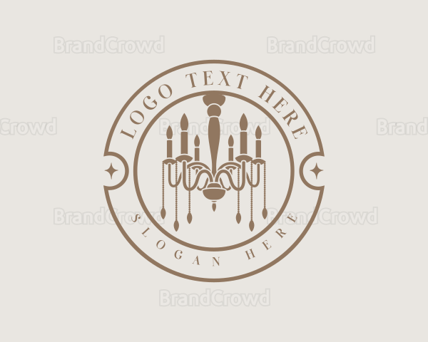 Candle Chandelier Hotel Logo