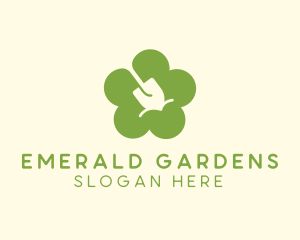 Landscaping Flower Shovel logo design