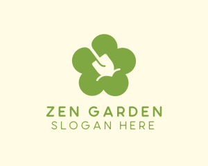 Landscaping Flower Shovel logo design