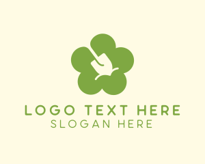 Landscaping Flower Shovel Logo