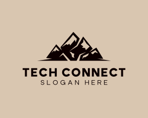 Campground - Mountain Peak Valley logo design