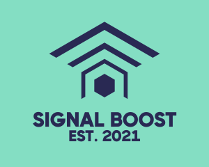 Home Signal Roof logo design