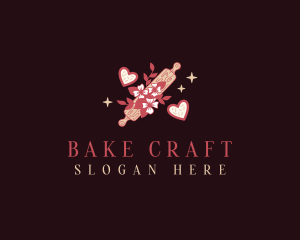 Rolling Pin Bakery Heart logo design