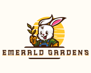 Rabbit Plant Gardening logo design