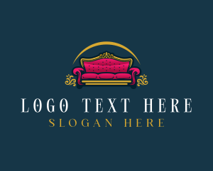 Interior - Luxury Sofa Lounge logo design