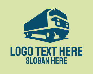 Dump Truck - Freight Truck Transport logo design