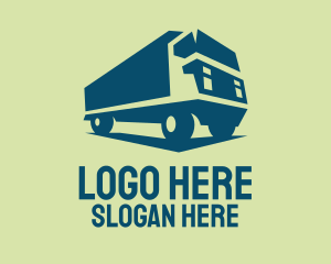 Delivery Truck - Freight Truck Transport logo design