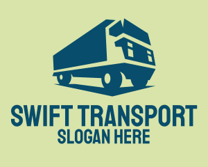 Freight Truck Transport logo design