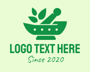 Herbal - Green Natural Herbal Pharmacy logo design