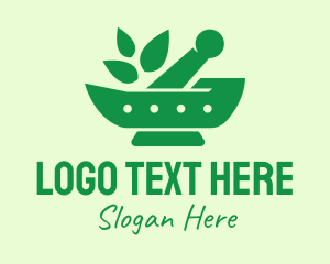 Green Natural Herbal Pharmacy Logo