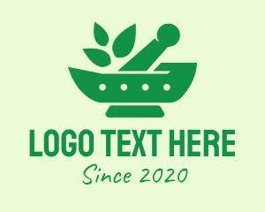 Natural - Green Natural Herbal Pharmacy logo design
