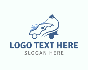 Car Wash - Pressure Hose Cleaning logo design