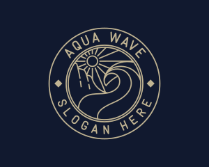 Sun Wave Tourism logo design