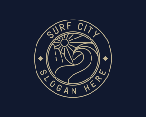 Sun Wave Tourism logo design