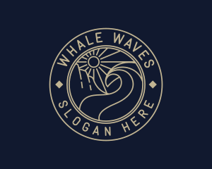 Sun Wave Tourism logo design