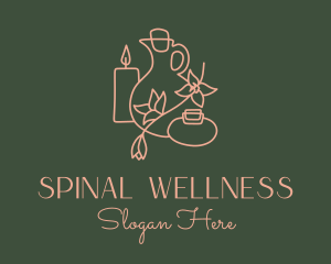 Wellness Spa Aromatherapy logo design