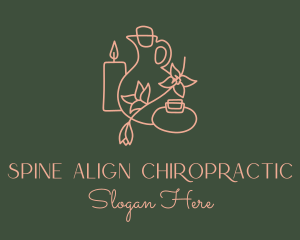 Wellness Spa Aromatherapy logo design