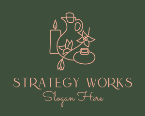 Wellness Spa Aromatherapy logo design