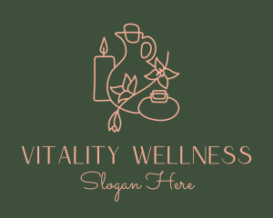 Wellness Spa Aromatherapy logo design