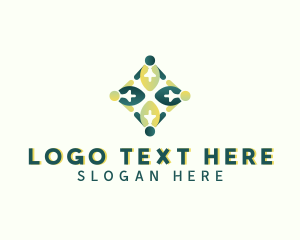 People - People Support Team logo design