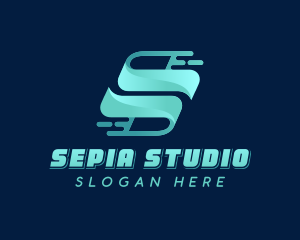 Media Studio Letter S logo design