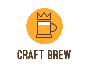 Beer - Royal King Beer Mug logo design