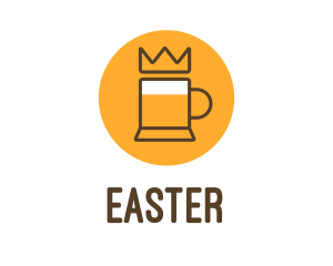 Drinking - Royal King Beer Mug logo design