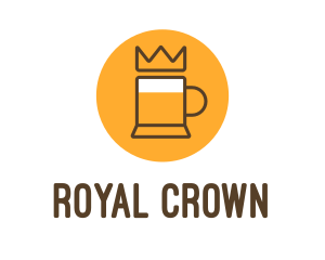 King - Royal King Beer Mug logo design