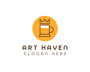 Royal Beer Mug logo design