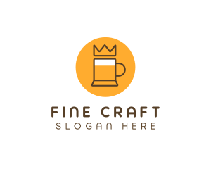 Royal Beer Mug logo design