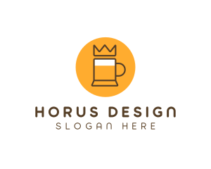 Royal Beer Mug logo design