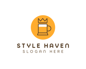 Royal Beer Mug logo design