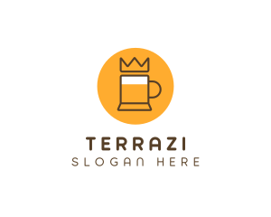 Royal Beer Mug logo design