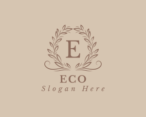 Aesthetic Wedding Wreath  Logo