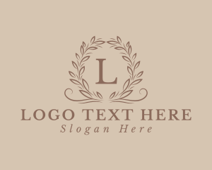 Decor - Aesthetic Wedding Wreath logo design