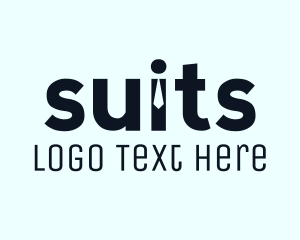 Tuxedo - Necktie Tailoring Suits logo design