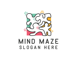 Puzzle - Puzzle Dancing People logo design