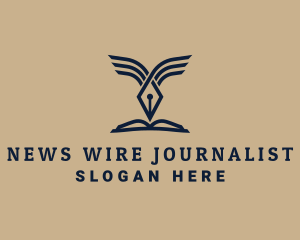 Journalist - Educational Quill Pen logo design