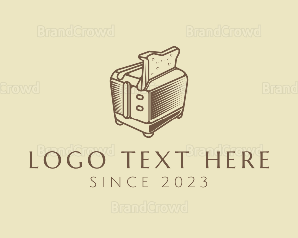 Retro Bread Toaster Logo
