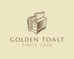 Toast - Retro Bread Toaster logo design