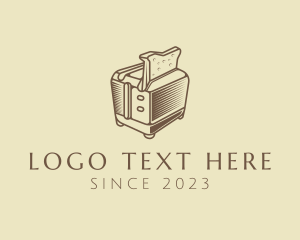 Toaster - Retro Bread Toaster logo design