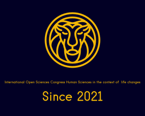 Savanna - Yellow Lion Head logo design
