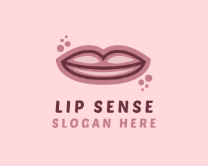 Woman Lips Surgery logo design