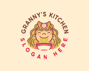 Ramen Noodle Girl logo design