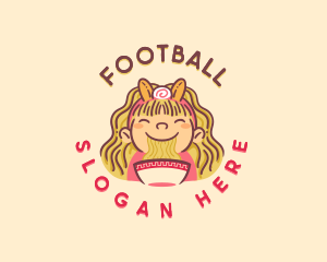 Noodle - Ramen Noodle Girl logo design