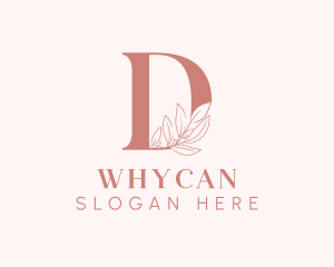 Elegant Leaves Letter D Logo